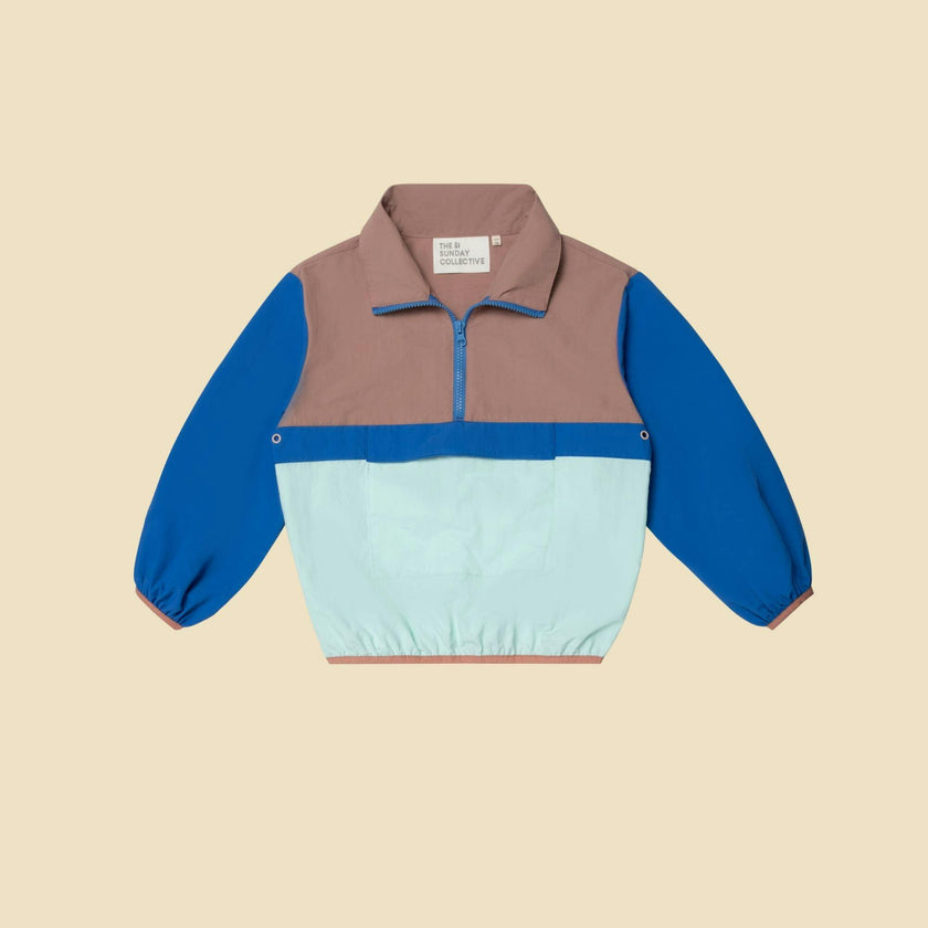 Play Colorblock Pullover in Sonic Blue