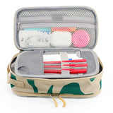 Oz Daypack Backpack with Doodle Large Pencil Case in Green Swirl