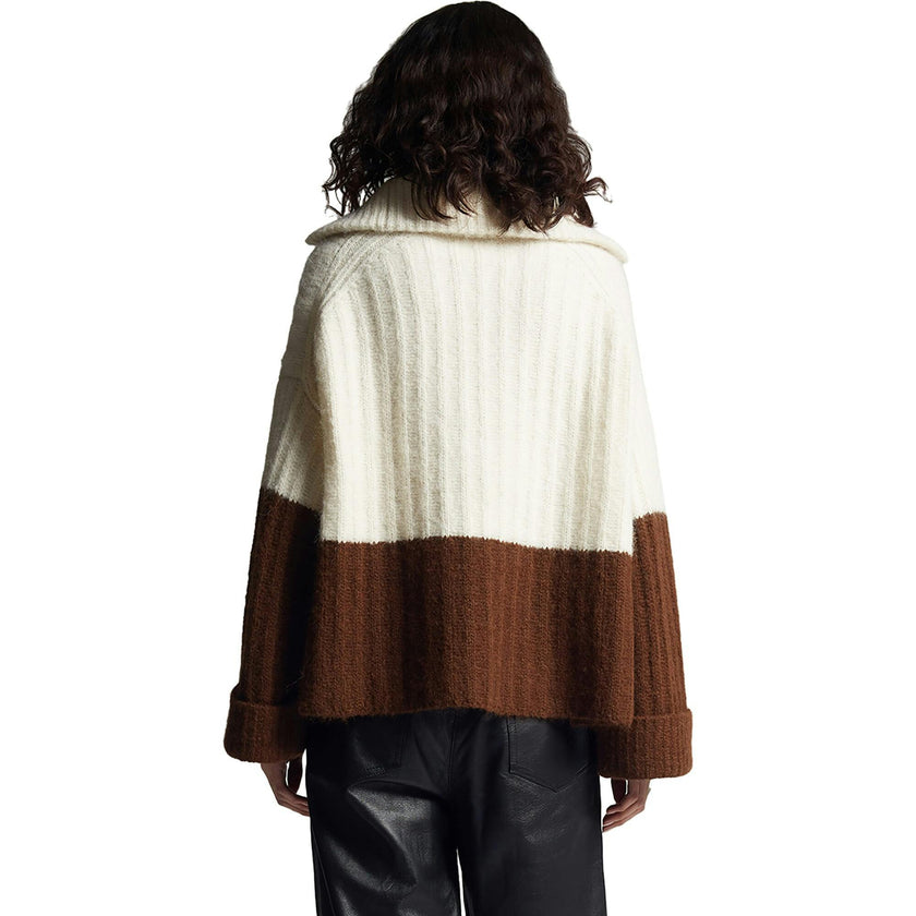 UMA COLOR-BLOCK PONCHO
