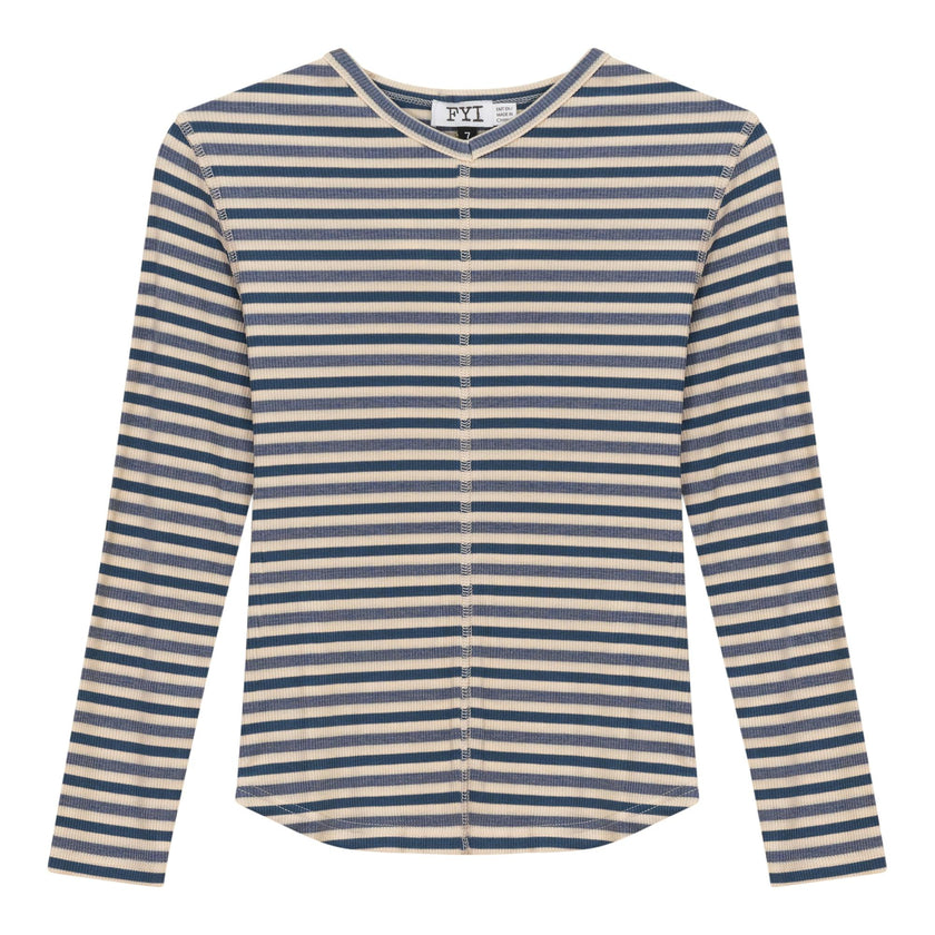 Striped Vneck Tshirt