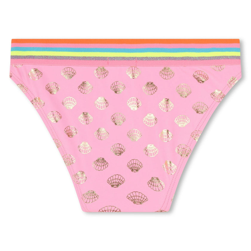 Pink Seashell Print Bikini