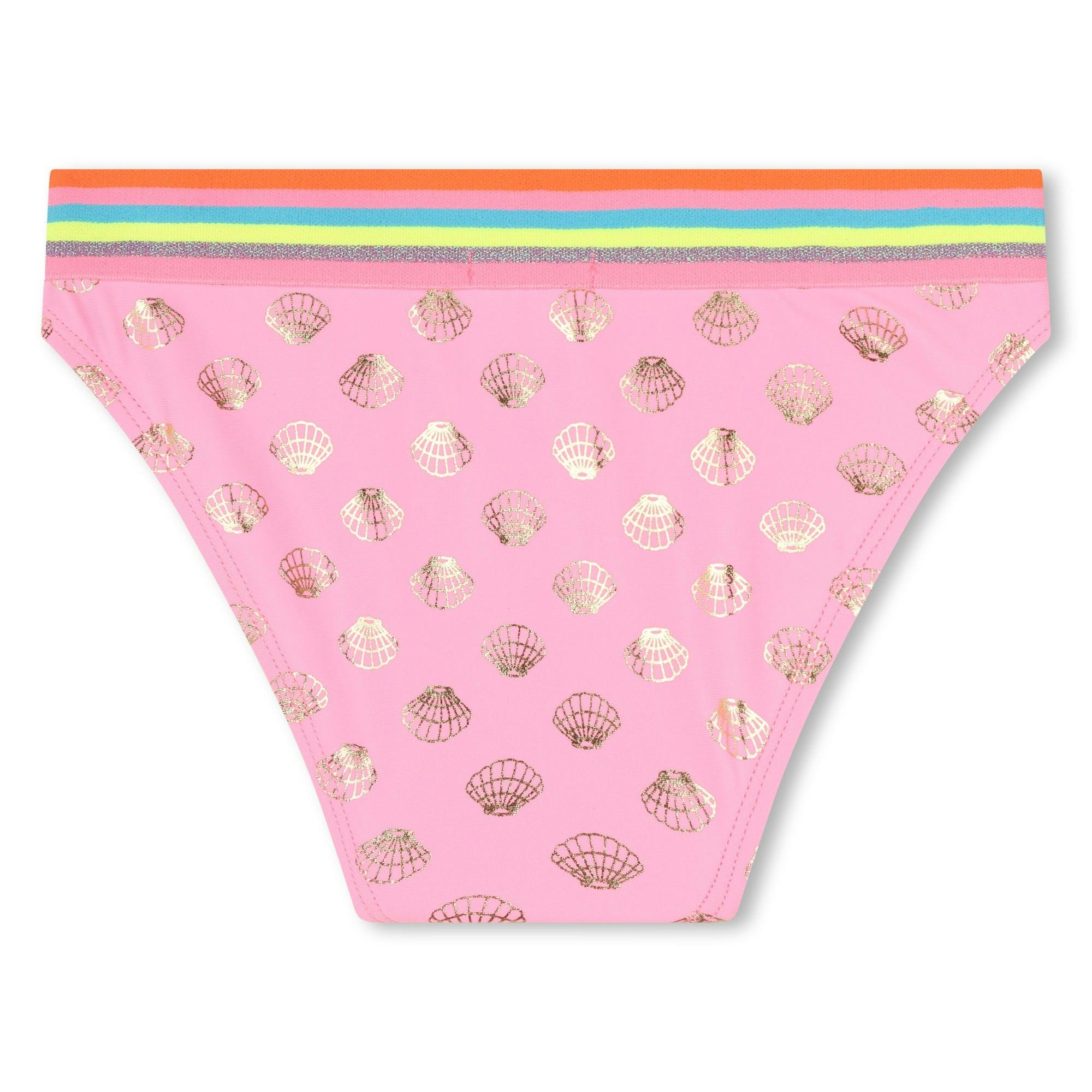 Pink Seashell Print Bikini