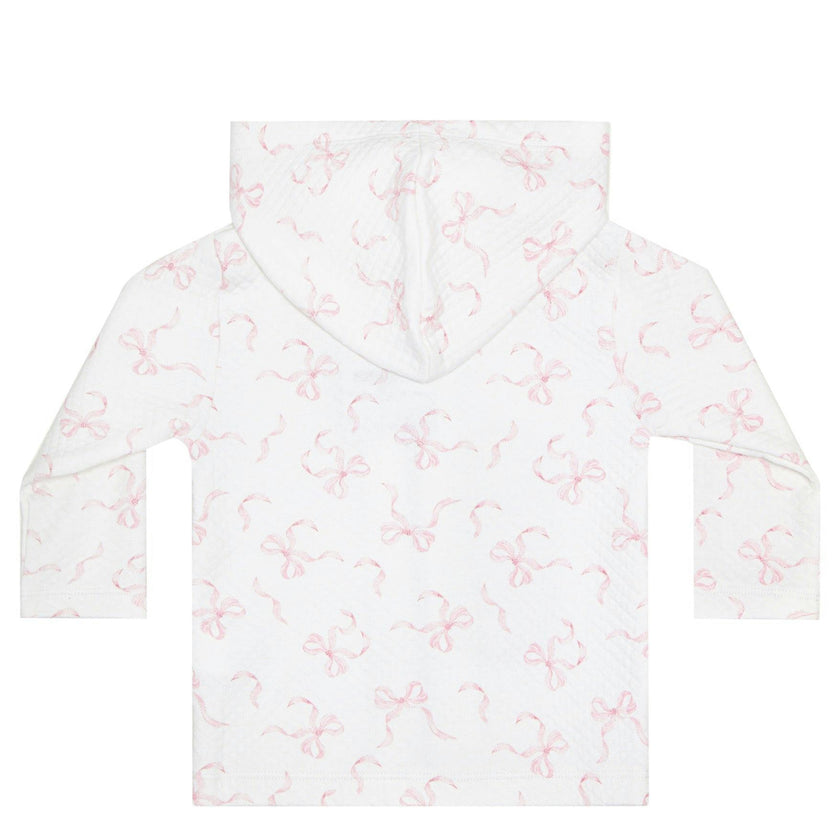 Charming Bows Print Jacquard Jacket