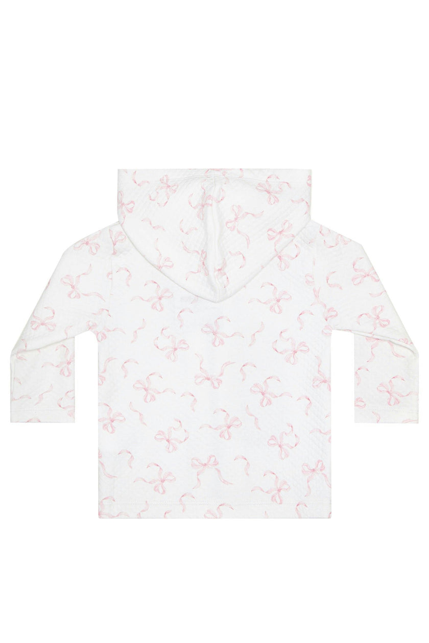 Charming Bows Print Jacquard Jacket