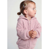 Baby Girls Fuzzy Zip-Up Hoodie