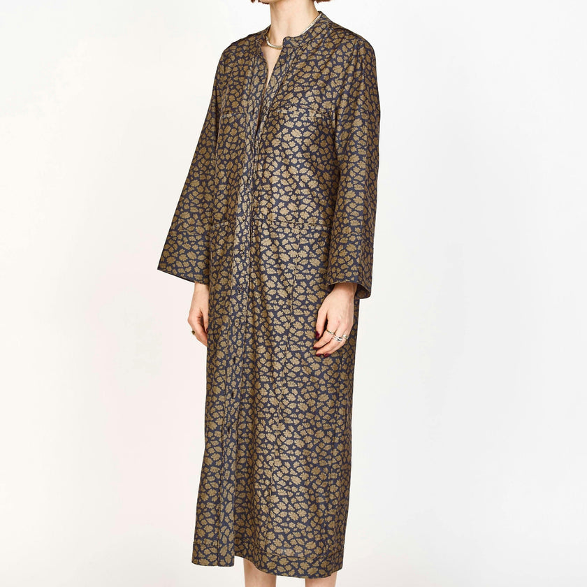 Malmo Dress in Navy Lilypad