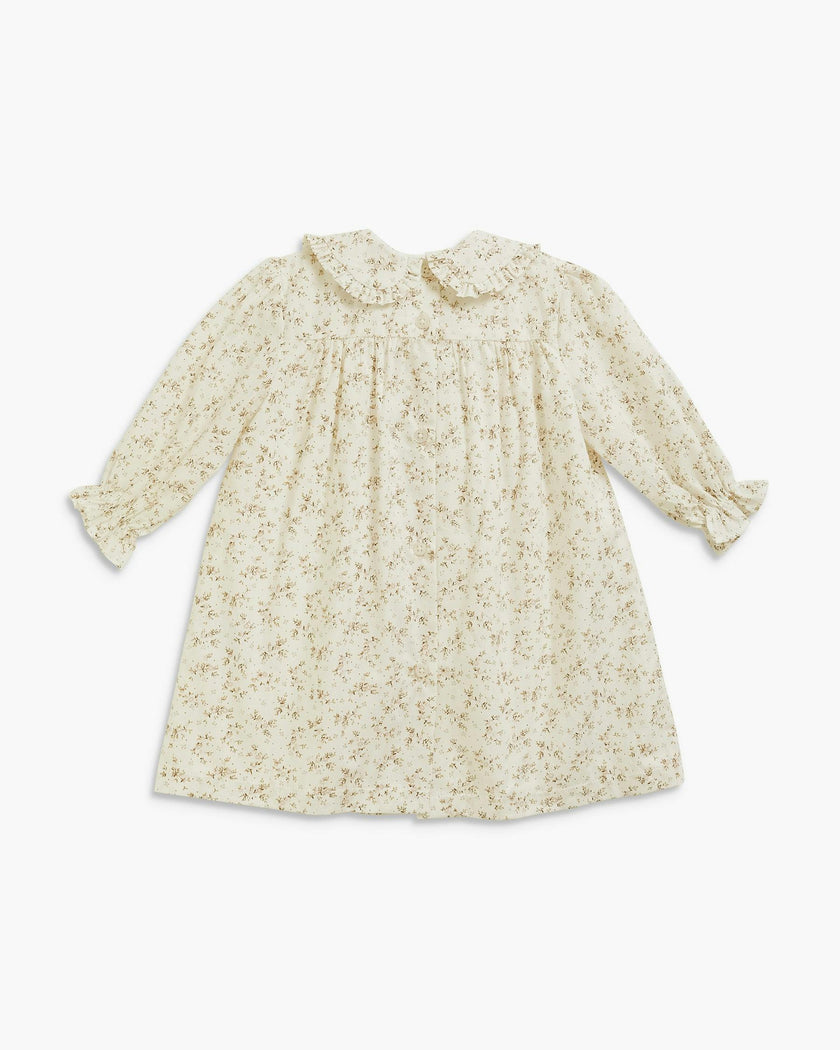 Leela Dress Pink Gold Floral