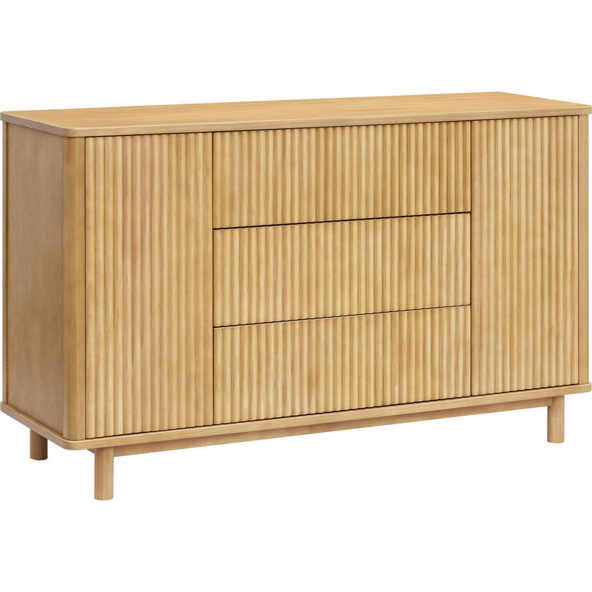 Pogo Tambour Assembled Dresser in Honey