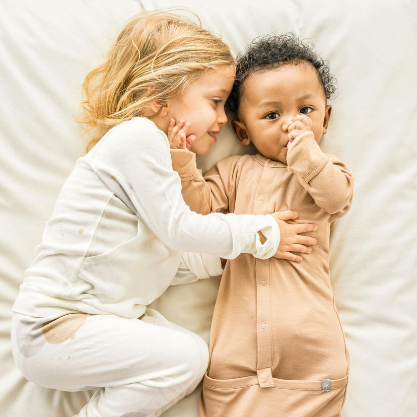 24 HOUR CONVERTIBLE GOWN | SANDSTONE — Bamboo Organic Cotton Blend, Preemie–6M