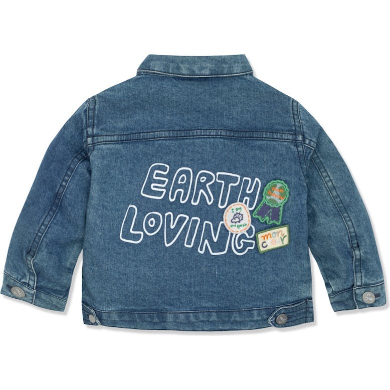 Patch Denim Jacket, Blue
