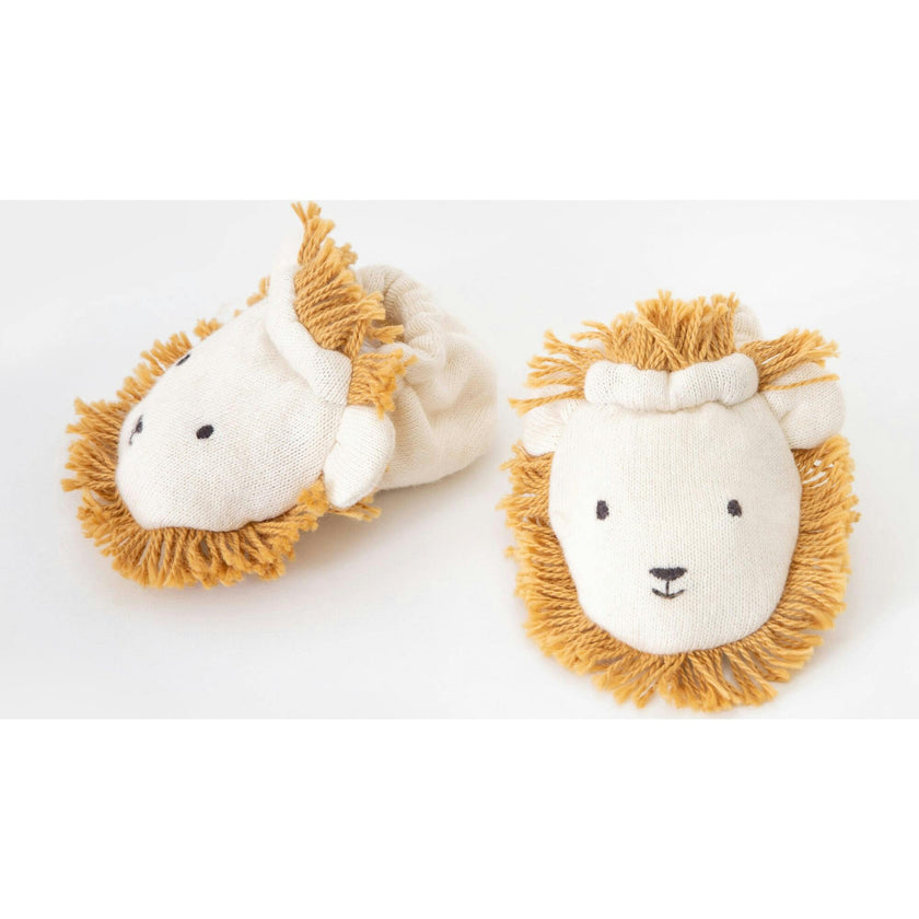 Lion Baby Booties