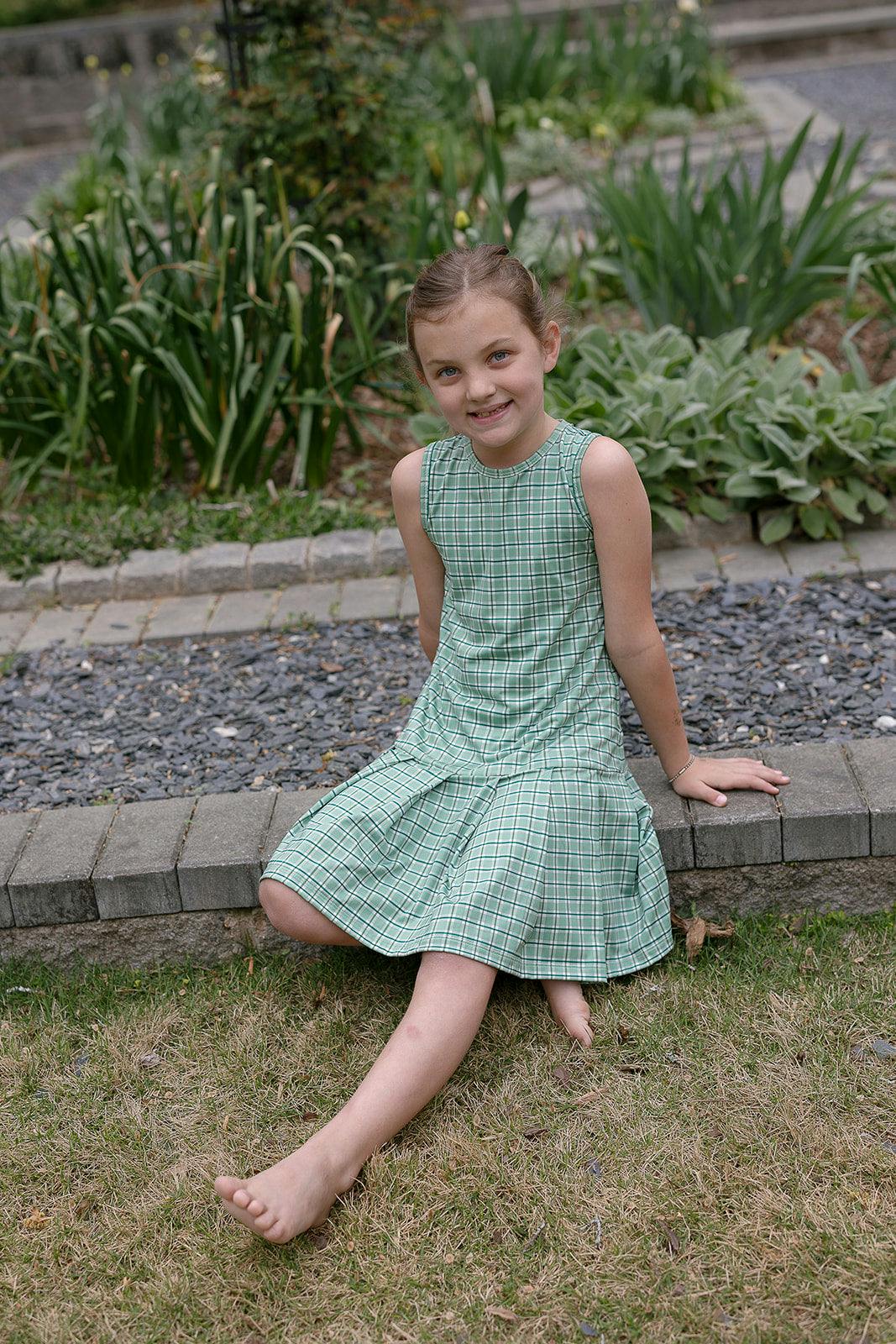 Tennis Dress in Apple Check