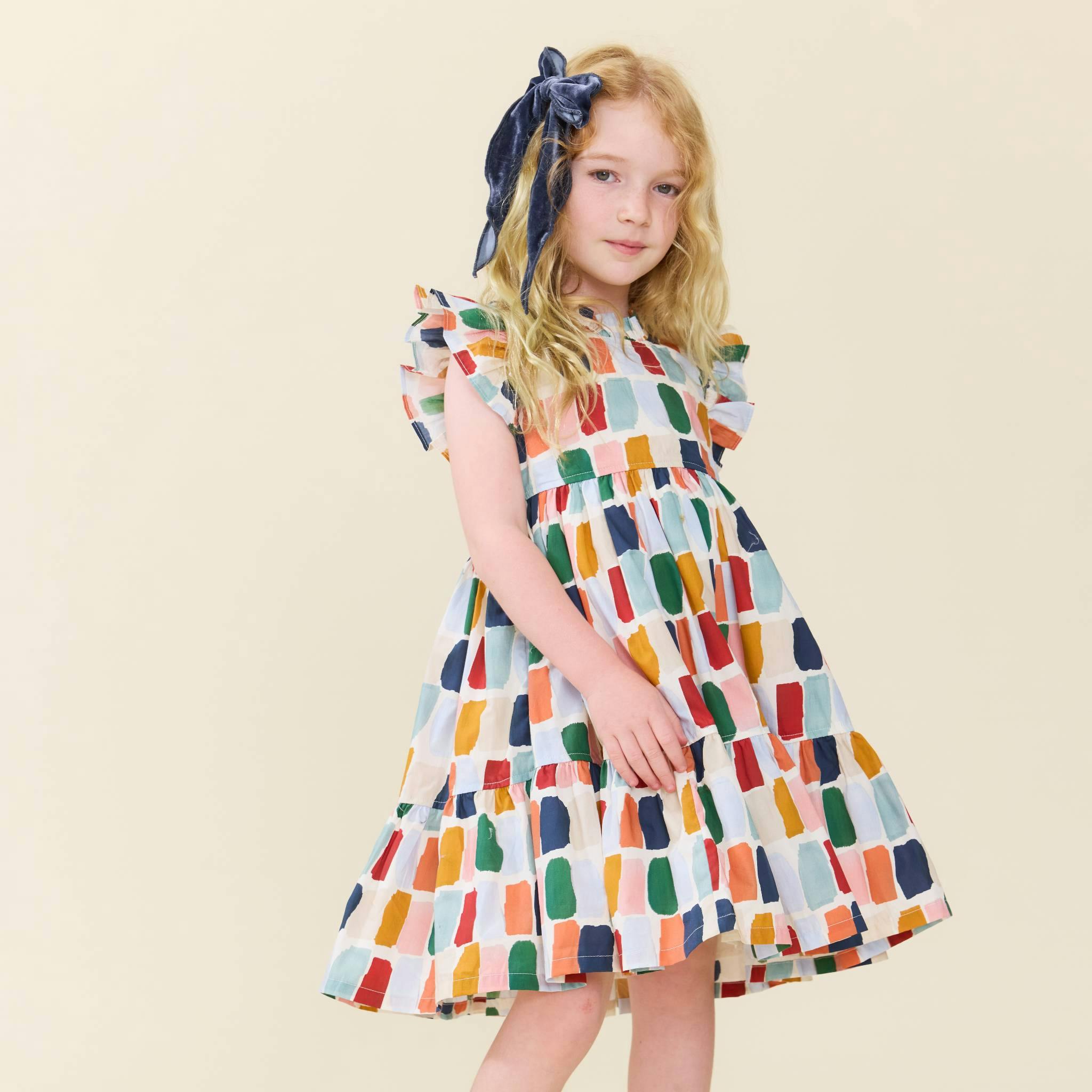 Girls Jennifer Dress - Fall Paint Swatches