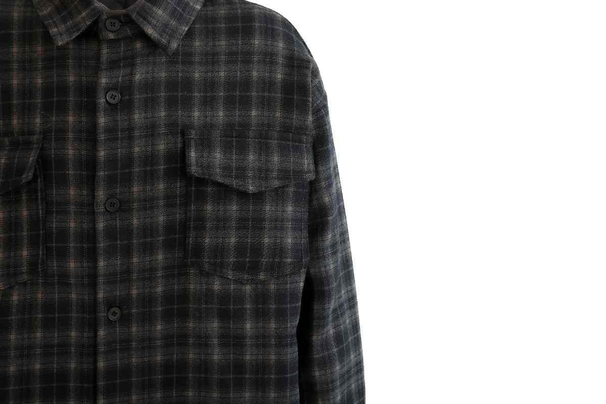 Black Plaid Flannel Shirt