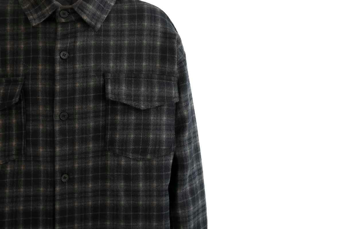 Black Plaid Flannel Shirt