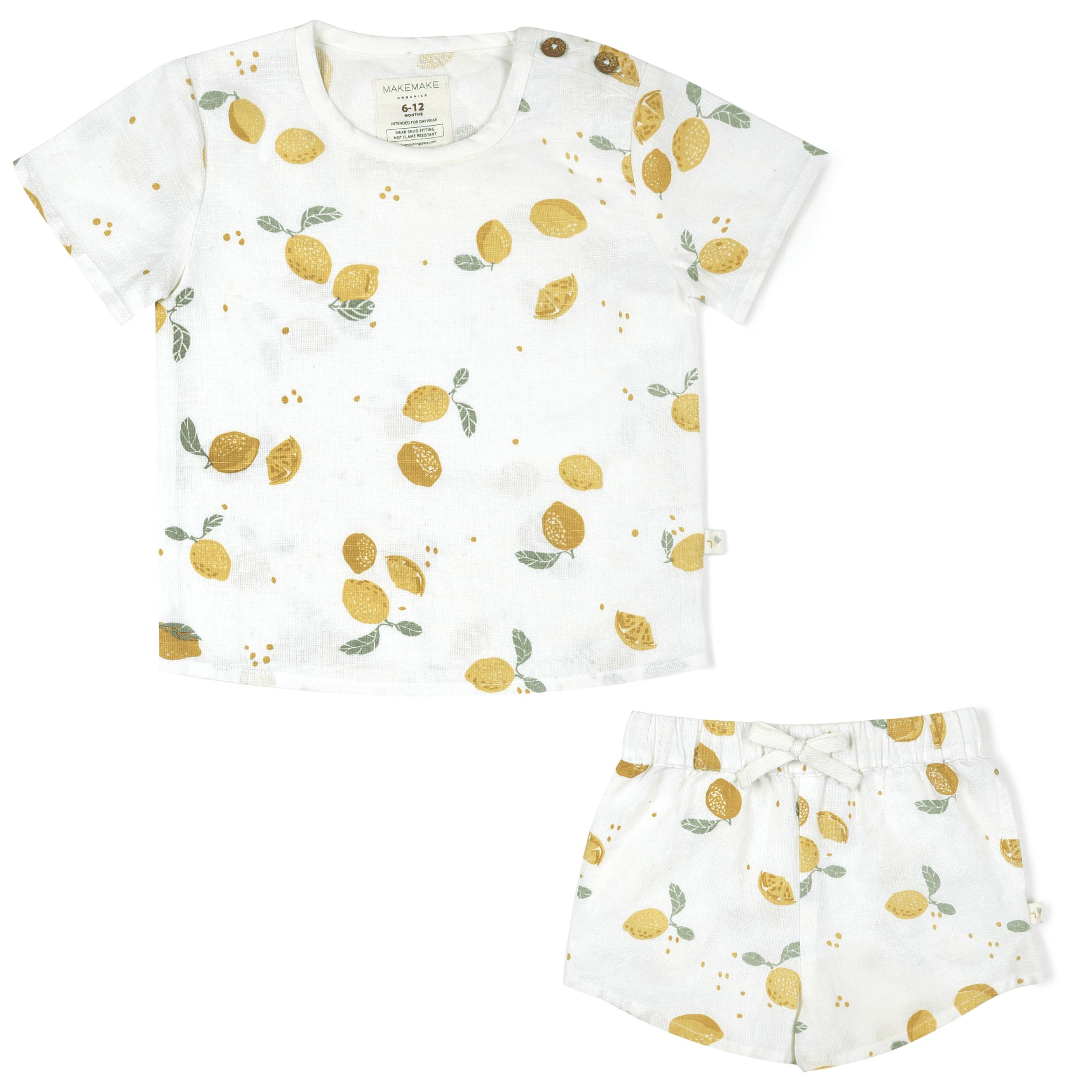 Organic Top and Shorts 2 Piece Set