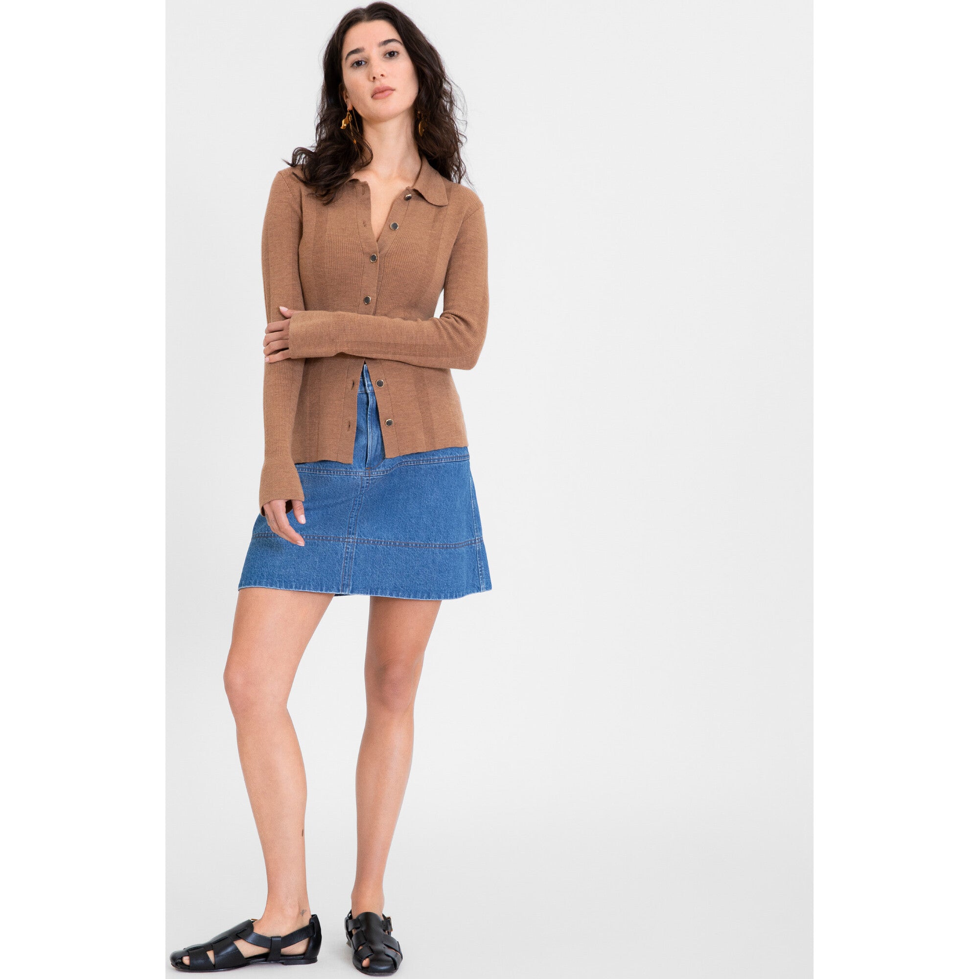 Women's Perry Knit Top, Tan
