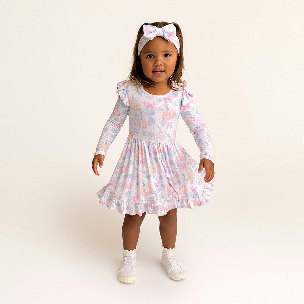Posh Pumpkins Ruffled Twirl Dress