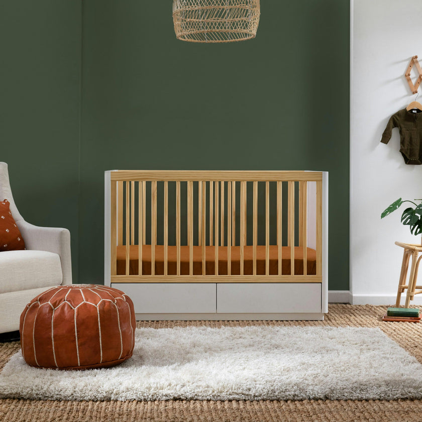 Babyletto Bento 3-in-1 Convertible Storage Crib with Toddler Bed Conversion Kit