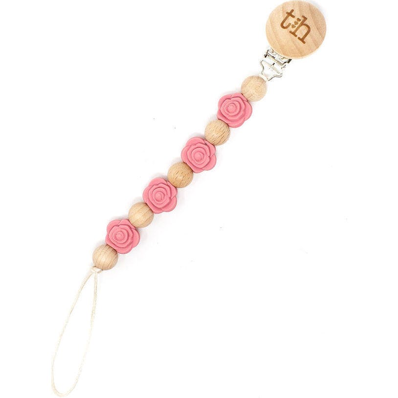Grande Rosette Pacifier & Toy Clip