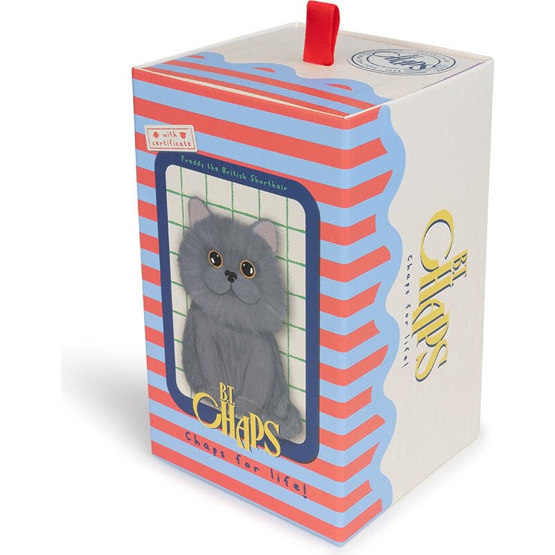 BT CHAPS FREDDY THE BRITISH SHORTHAIR FLOPPY in Giftbox 6.5"