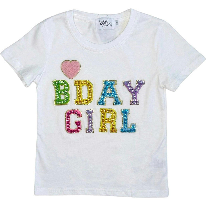 Birthday Girl Crystal Gem Heart T-Shirt