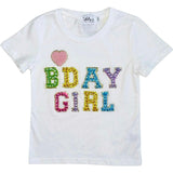 Birthday Girl Crystal Gem Heart T-Shirt