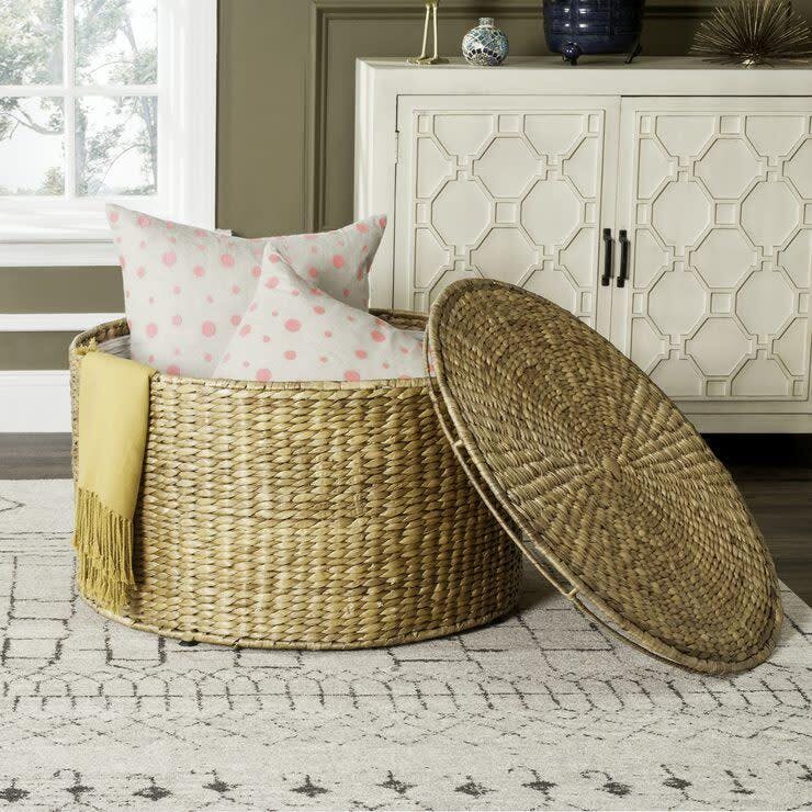 Jesse Wicker Storage Coffee Table