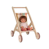 Wooden Doll Stroller for Dolls up to 15"