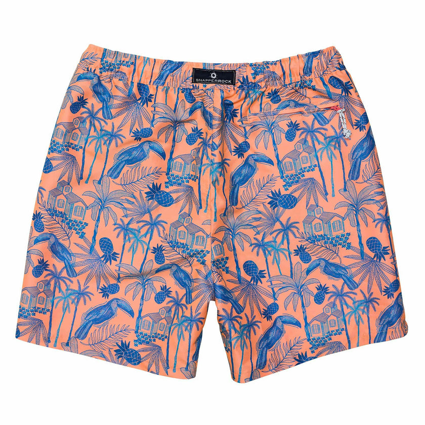 Men's Sustainable Comfort Lined Drawstring Swim Short