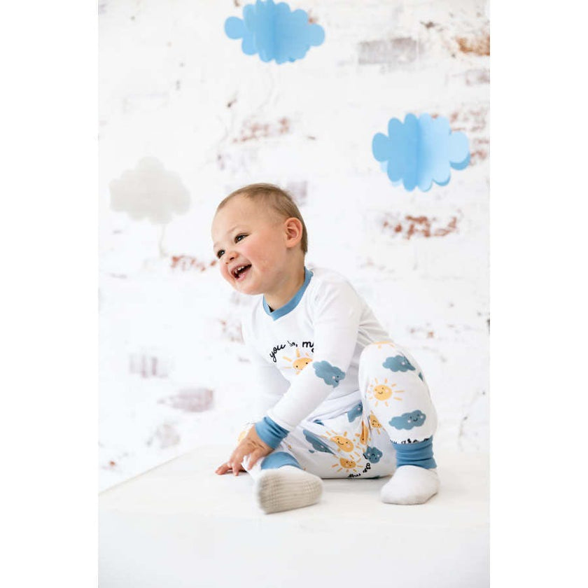 sunshine long sleeve pajama set