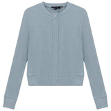 Cropped Ribbed Cardigan