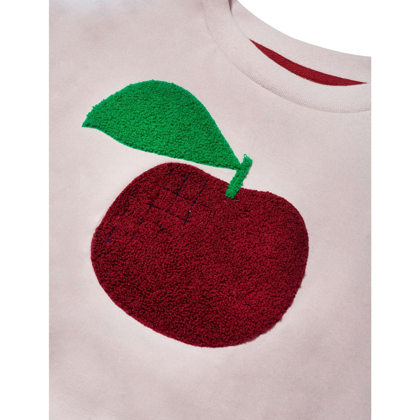 Recycled Cotton Red Apple Kid Sweatshirt