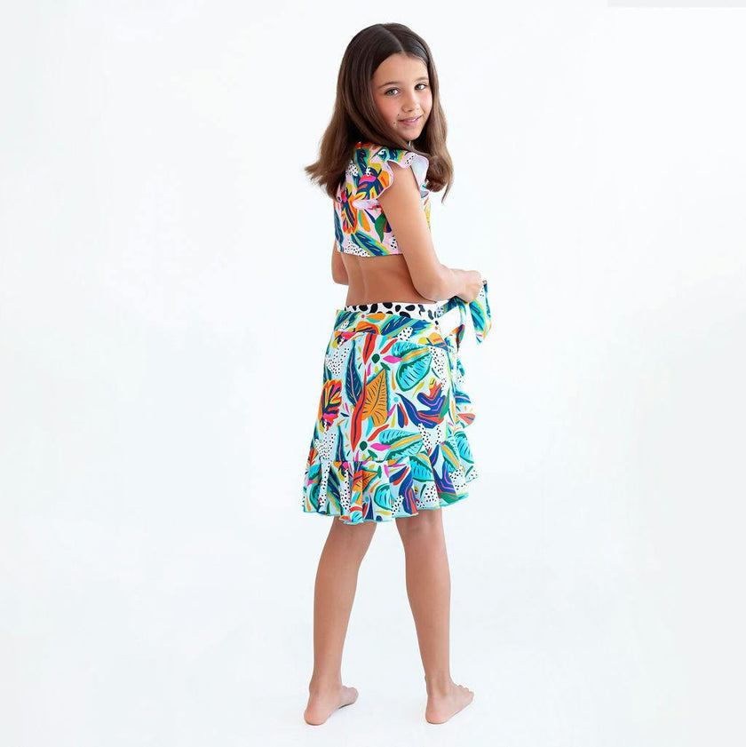 Alexa Ruffle Trikini - Paraiso Print
