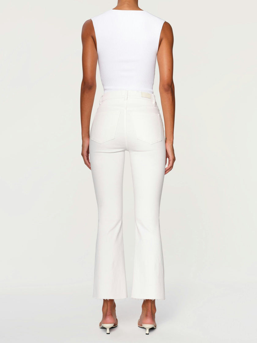 Bridget Boot High Rise Instasculpt™ Crop Jeans | White
