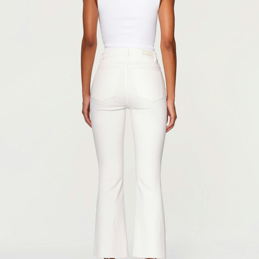 Bridget Boot High Rise Instasculpt™ Crop Jeans | White