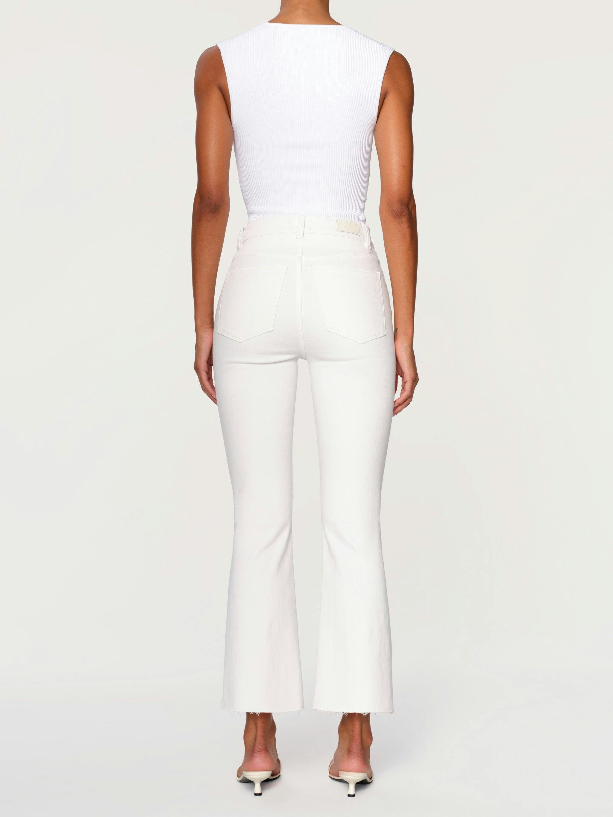 Bridget Boot High Rise Instasculpt™ Crop Jeans | White