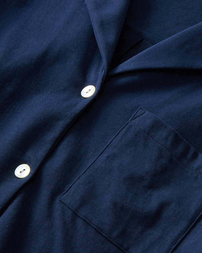 The Olivia Pima Short Set in Navy