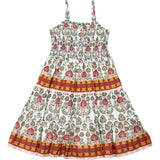 Smock Button Front Tiered Dress