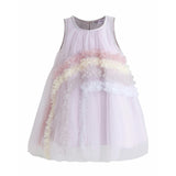 Purple Cressida Pastel Ruffle Dress
