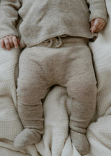 Cashmere Footless Leggings | Beige