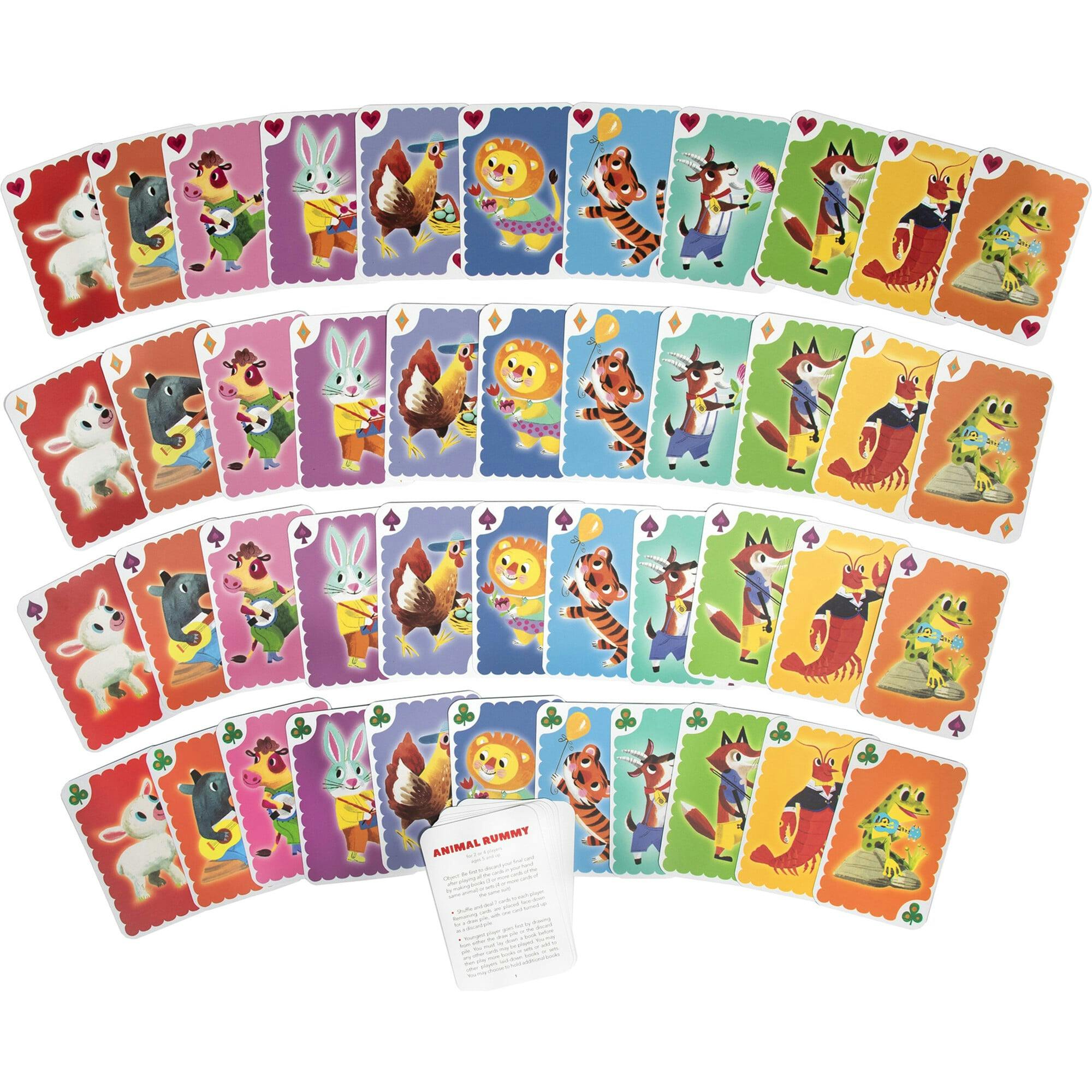 Animal Rummy Playing Card Game