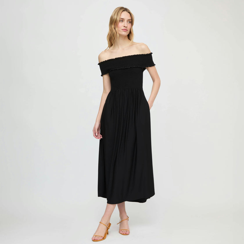 The Marguerite Nap Dress - Black
