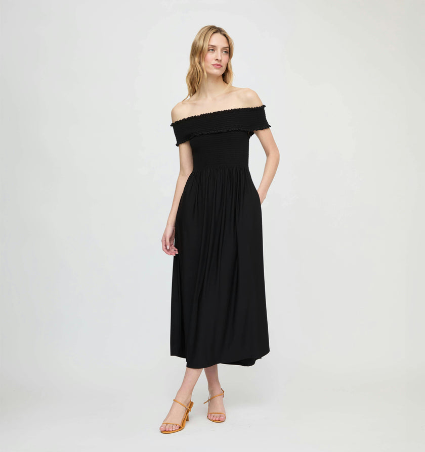 The Marguerite Nap Dress - Black