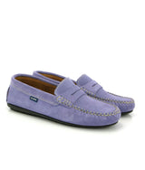 Penny Moccasins In Suede Leather, Violet