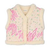 Cream Leopard Print Vest