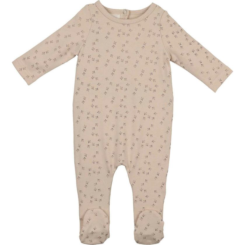 Printed Leaf Footie