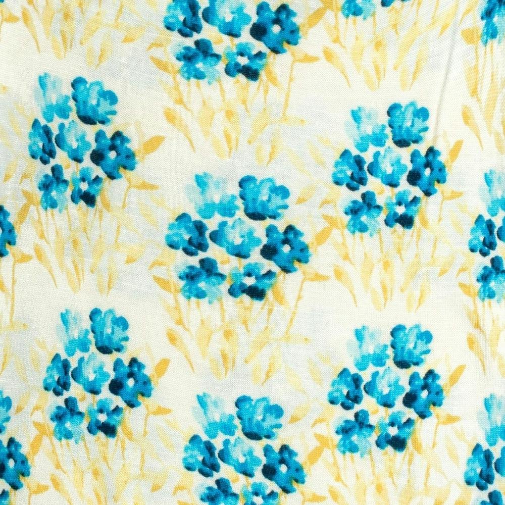 Sky Floral Bamboo Zipper Pajama