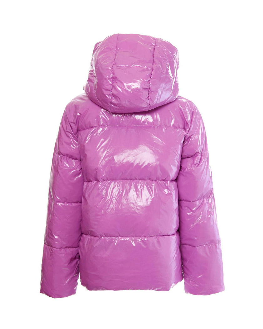 Kids Ultra Puff Coat in Hi-Gloss Pink Lavender
