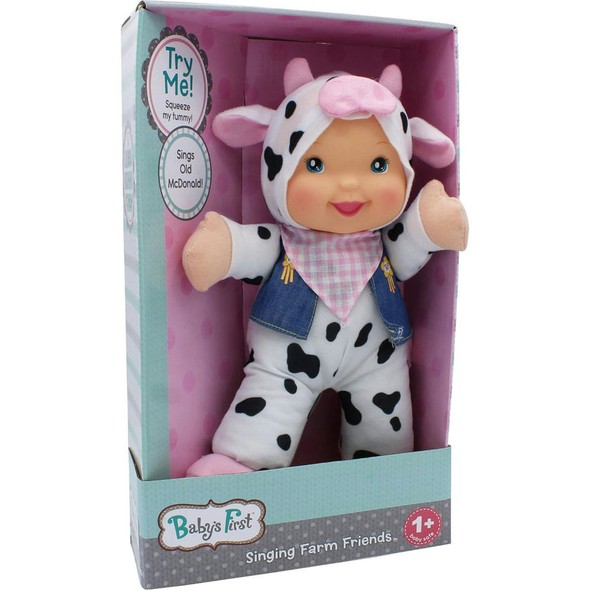 Goldberger Doll Baby's First Farm Animal Friends Bi-Lingual (English/Spanish)